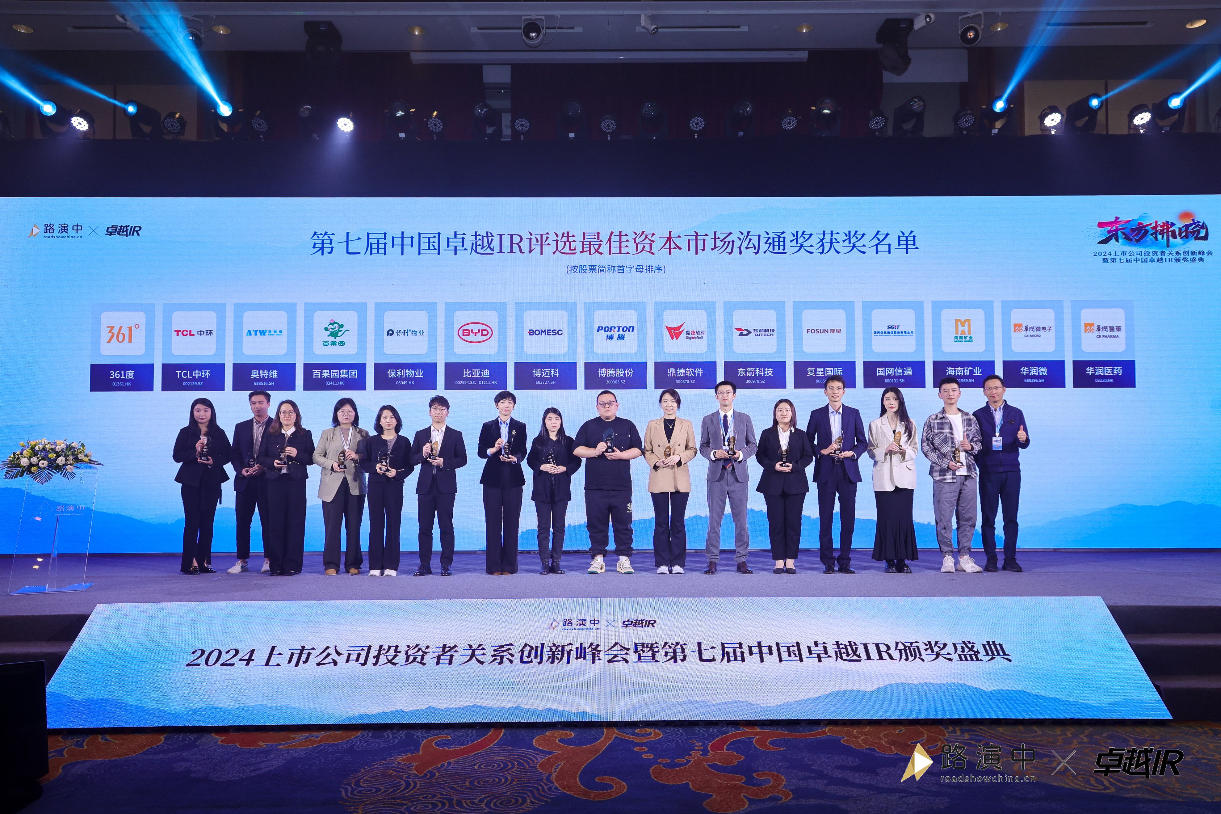 尊龙凯时荣获中国卓越IR评选“最佳资源市场相同奖”